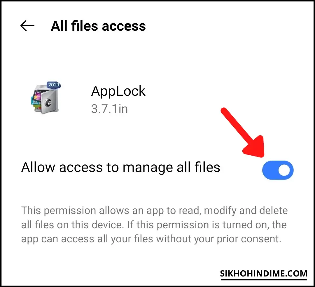 Give access to files